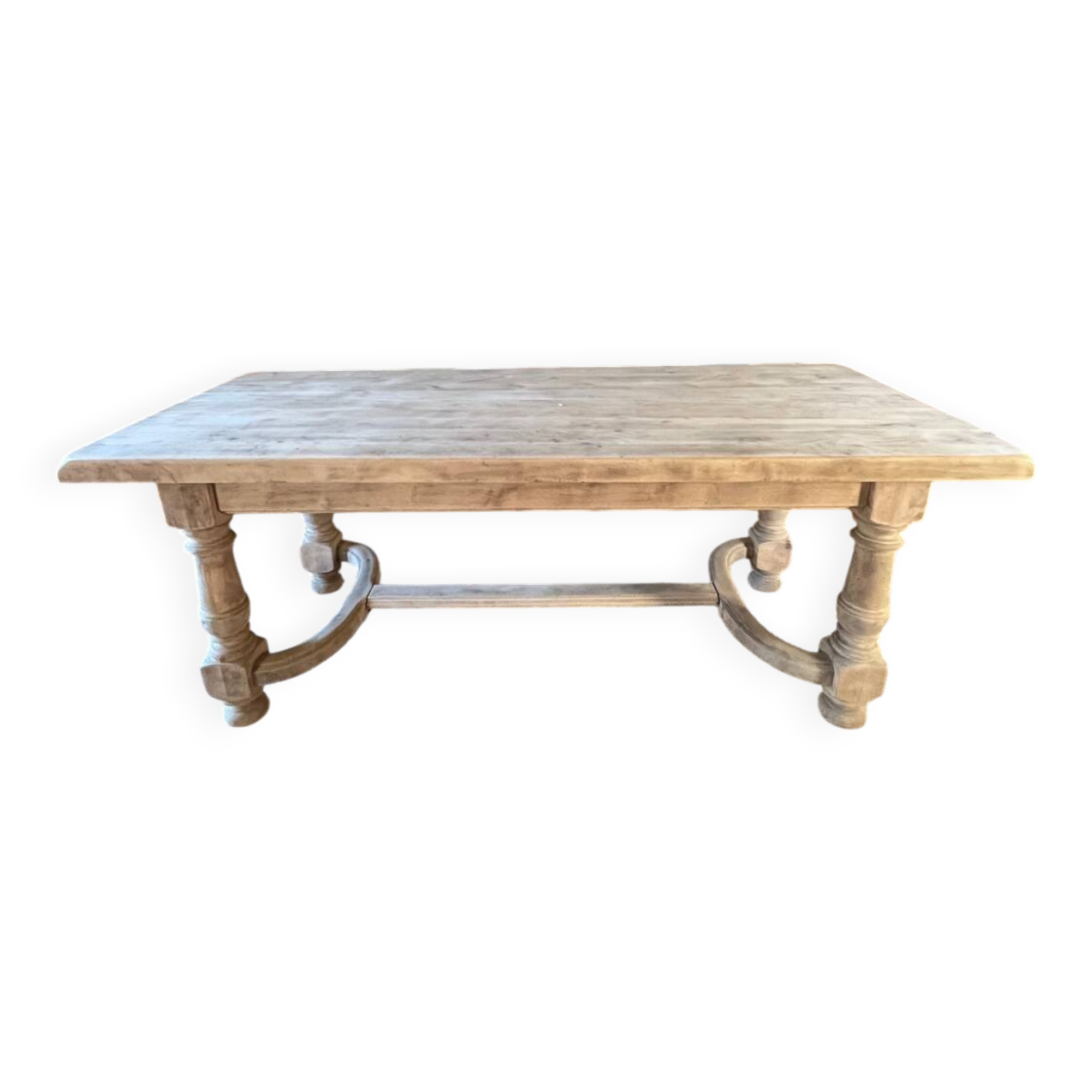 Solid wood farmhouse table