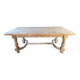 Solid wood farmhouse table
