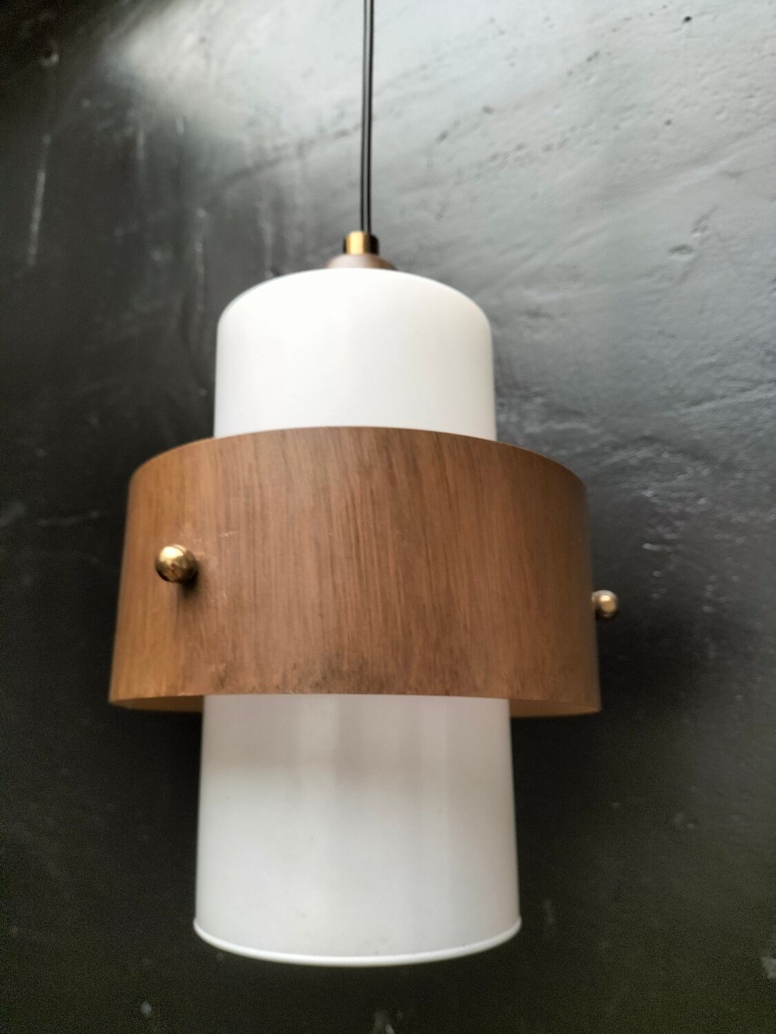 Vintage glass pendant light