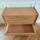 Commode vintage rénovée de style scandinave en chêne massif, années 50-60