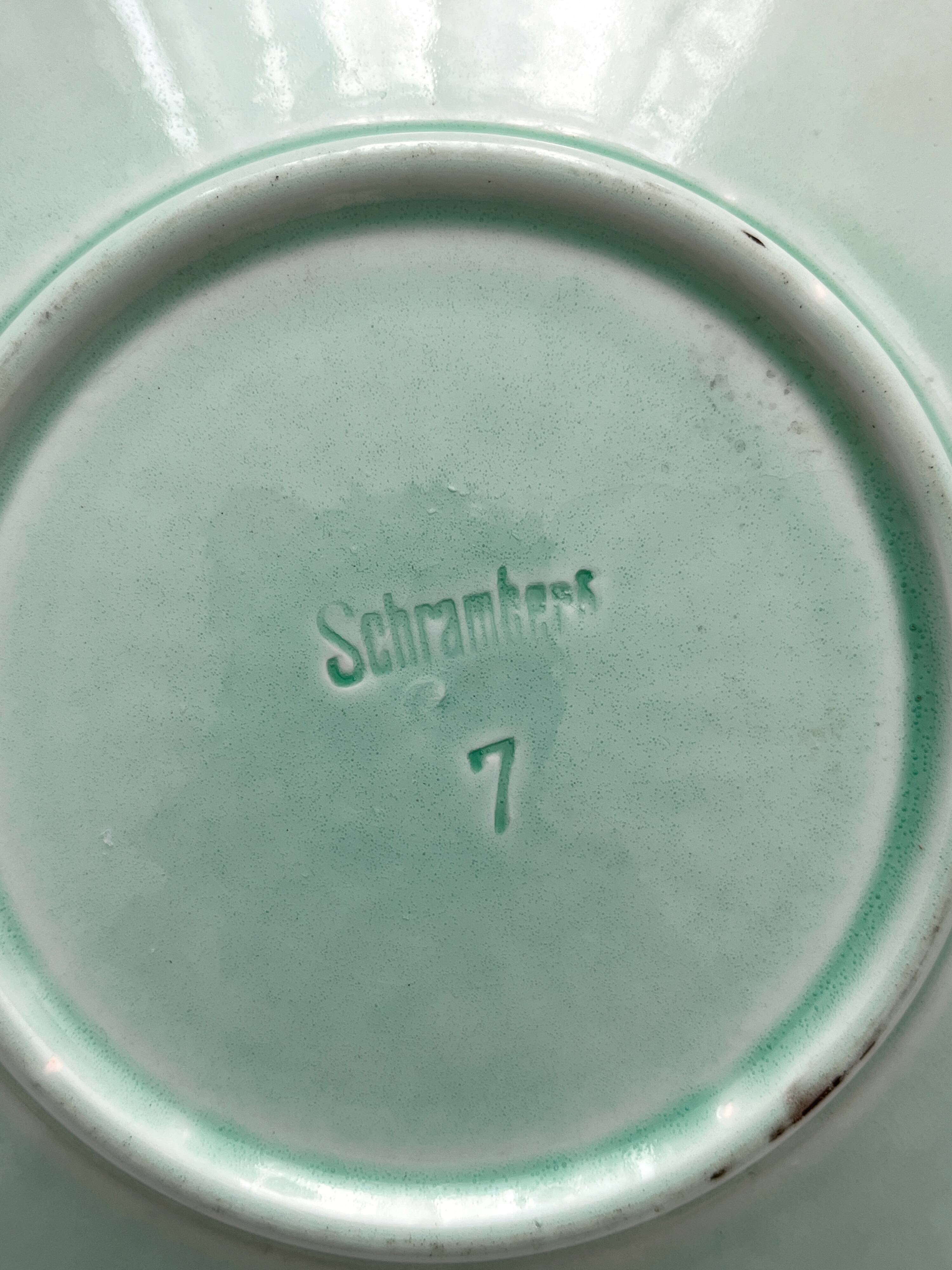 Antique Schramberg Villeroy & Boch earthenware plate, late 19th century