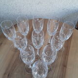 11 Arques Crystal Champagne Flutes