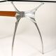 Bernard Dequet glass and aluminium desk for Protis, 1980s
