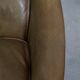 Olive Green Cowhide Leather Armchair