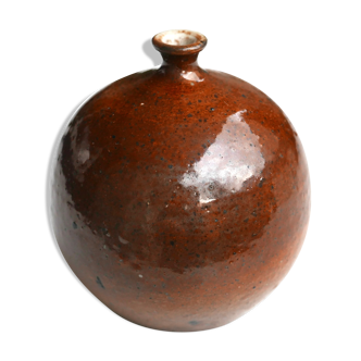 Jacky Coville sandstone ball vase, 70s