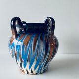 Vase old colors mixed with handles