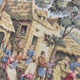 Vintage French tapestry Jaquar 84 x 201 cm