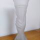 Frosted glass torch hand vase