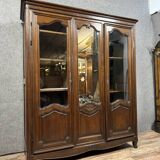 Louis XV style bookcase in solid oak circa 1880