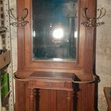 Walnut coat rack wardrobe