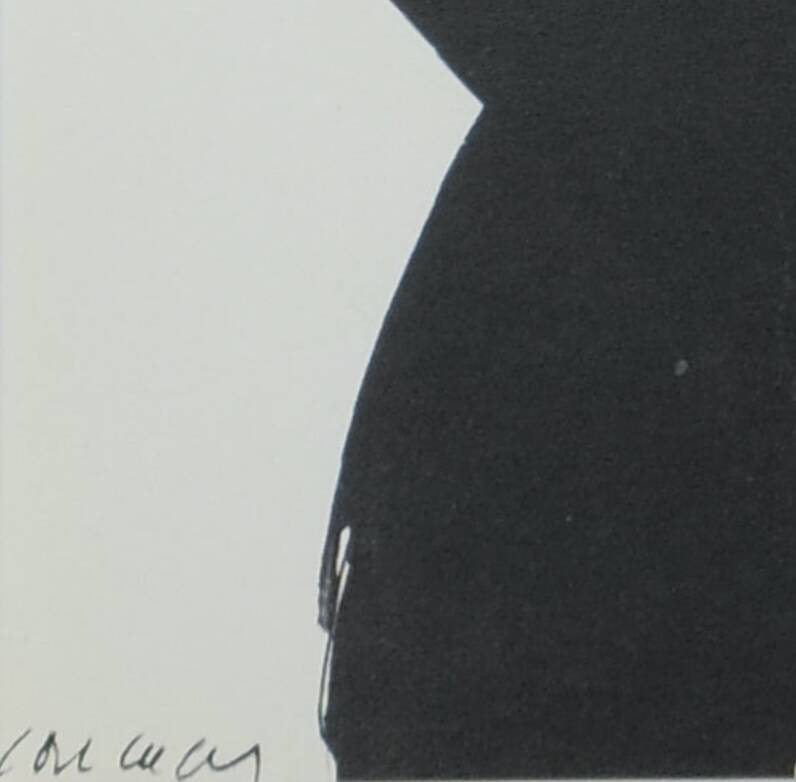 Pierre soulages: gouache, 1966 - lithograph