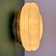 Vintage Art Deco globe wall or ceiling light in yellow opaline.