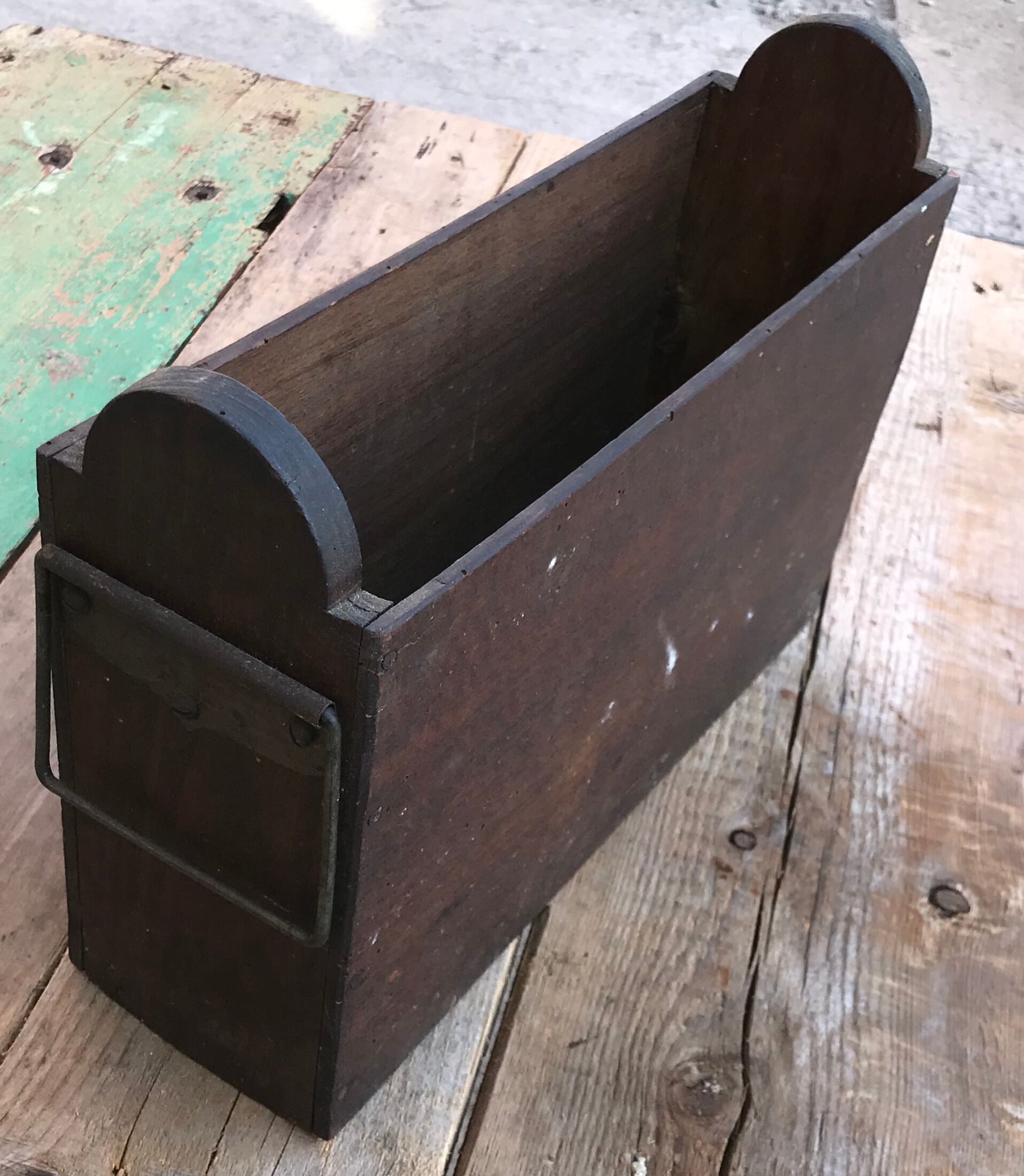 Wooden magazine holder