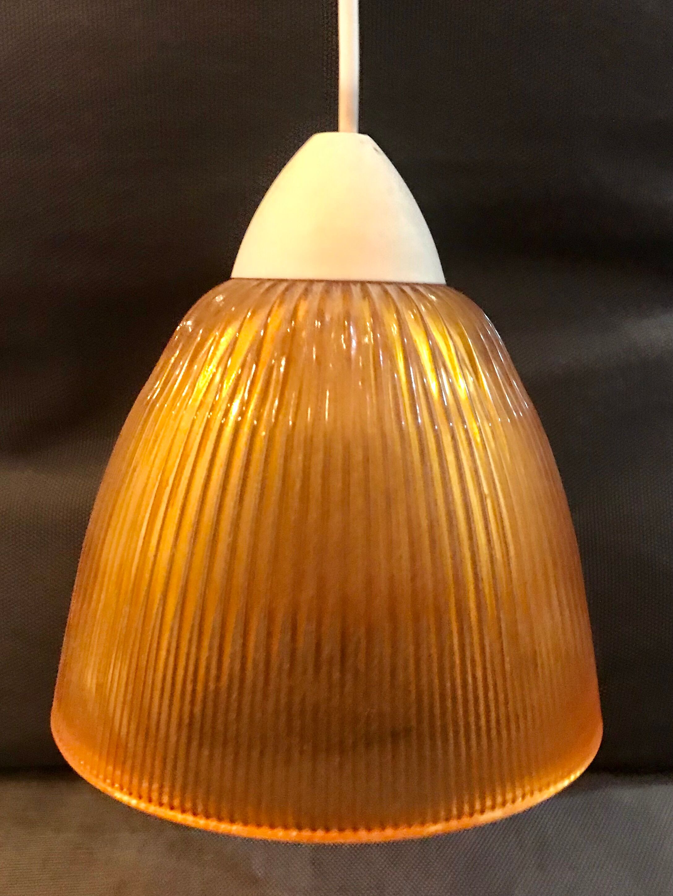 Set of 2 Corep suspensions with glass shade