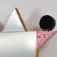 Ettore Sottsass Memphis Milano Diva Wall Mirror Vintage, Italy, 1984