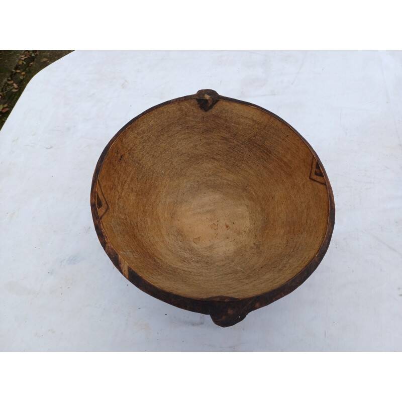 African bowl made of tortoise wood