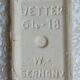 Ceramic cactus pot veter, west-germany model n° 64 with white foam