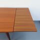 Table à manger style scandinave vintage des années 50 60 en teck avec rallonges