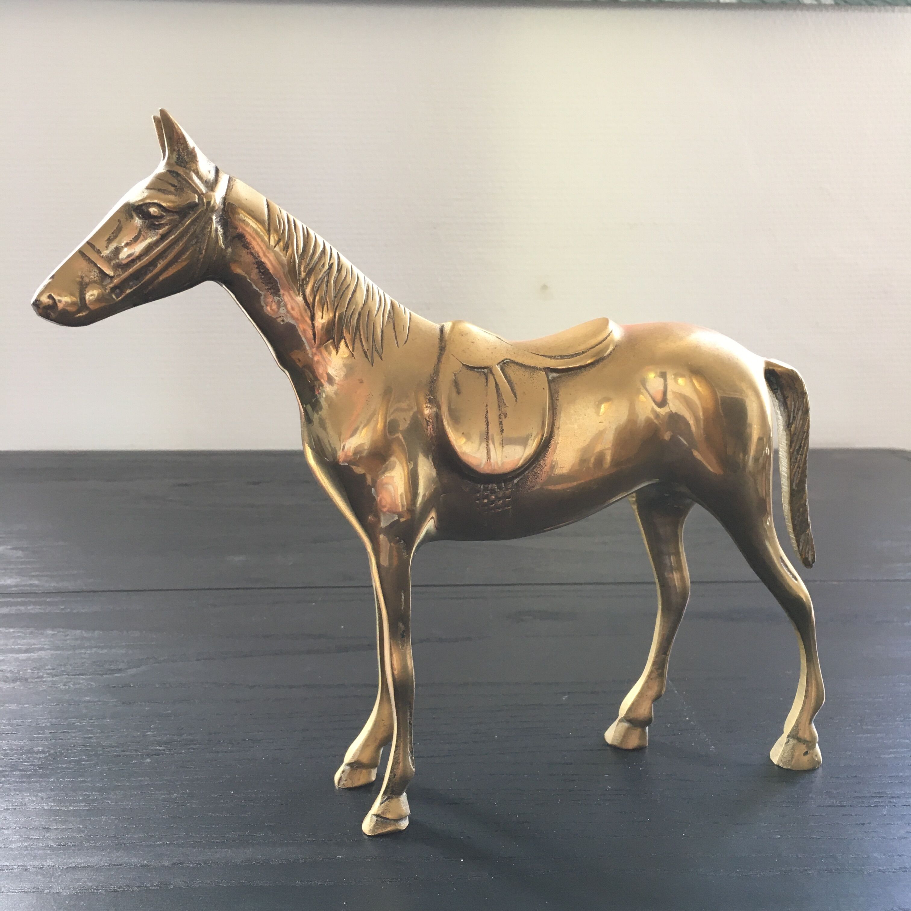 Brass horse