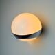 SPACE-AGE WALL LIGHT BY MARCA SL, WHITE OPALINE, SPAIN,
