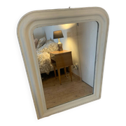 Miroir style Louis Philippe blanc mat