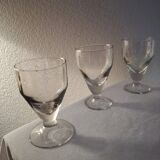 Set of 8 glasses walk blown with the mouth
