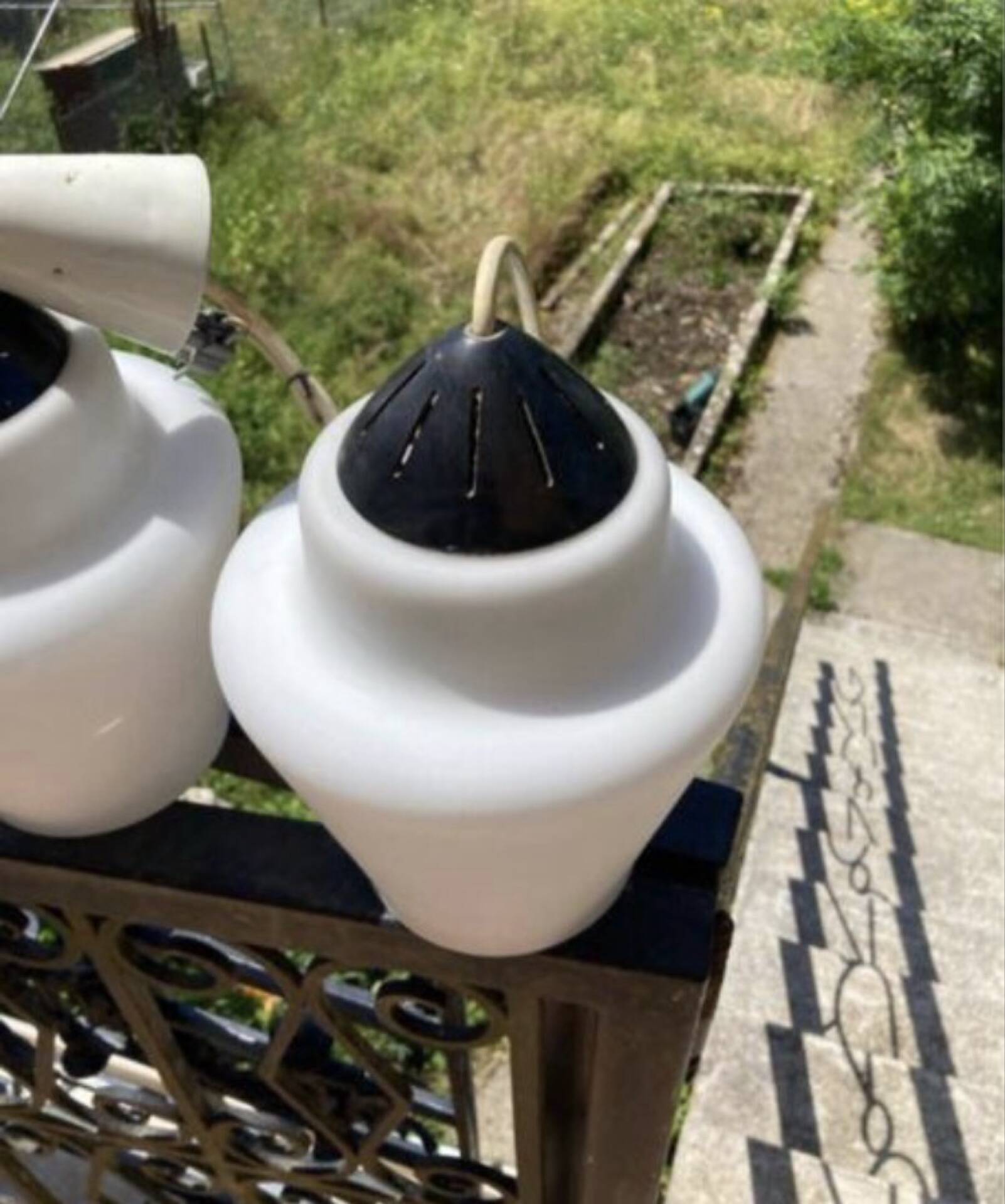 Vintage Philips suspension, 1960s, futuristic design, ve