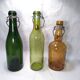 Trio old brewery bottles