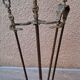 Bronze fireplace set