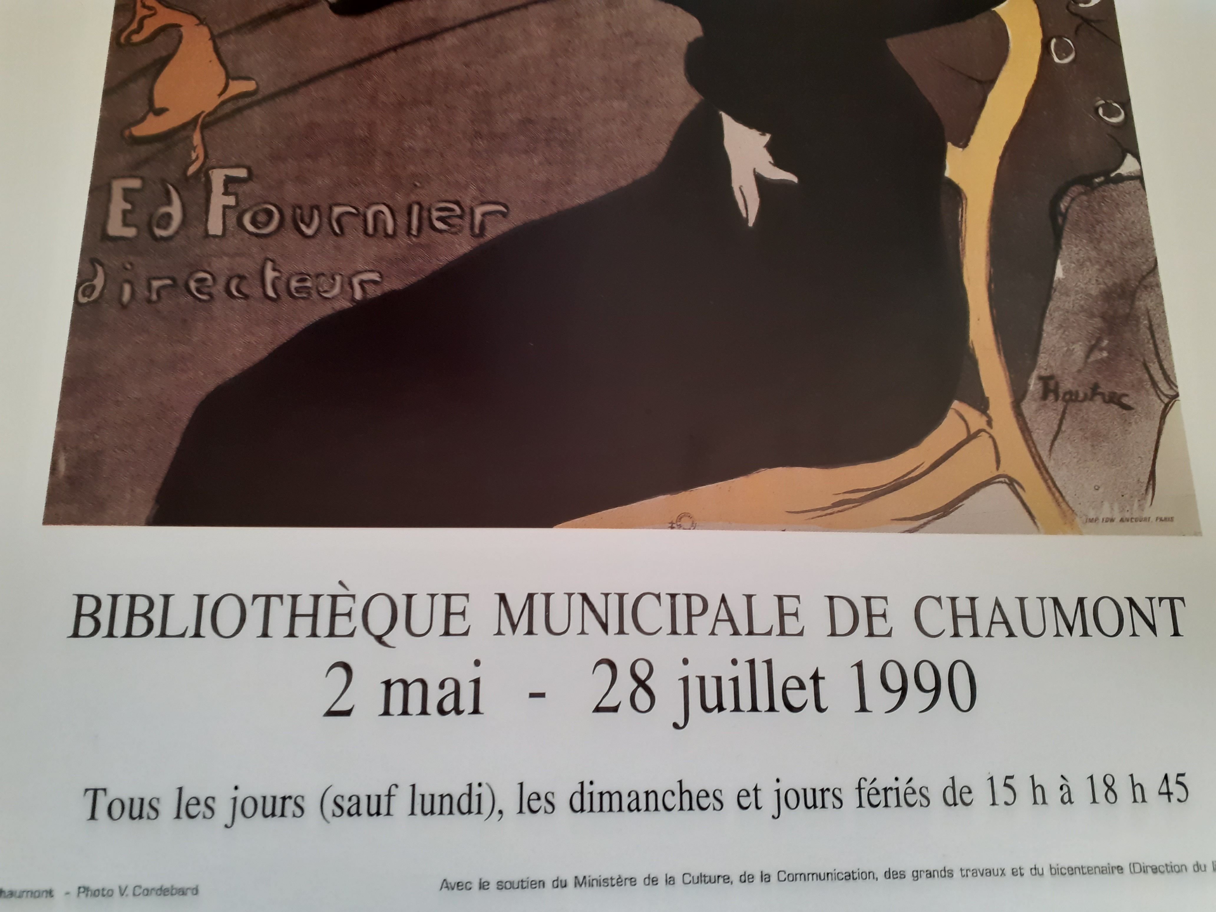 Poster festival posters of Chaumont Toulouse Lautrec