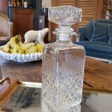 Carafe in chiseled glass 60's