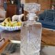 Carafe in chiseled glass 60's