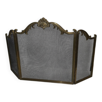 Bronze fireplace screen