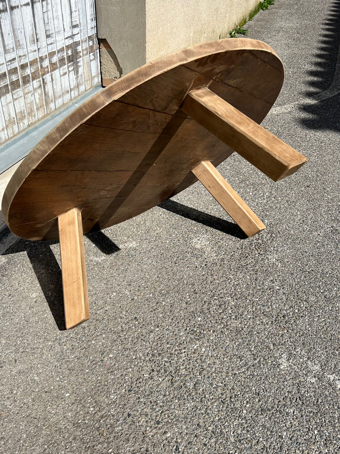 Solid oak coffee table