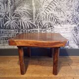 Brutalist coffee table in solid wood