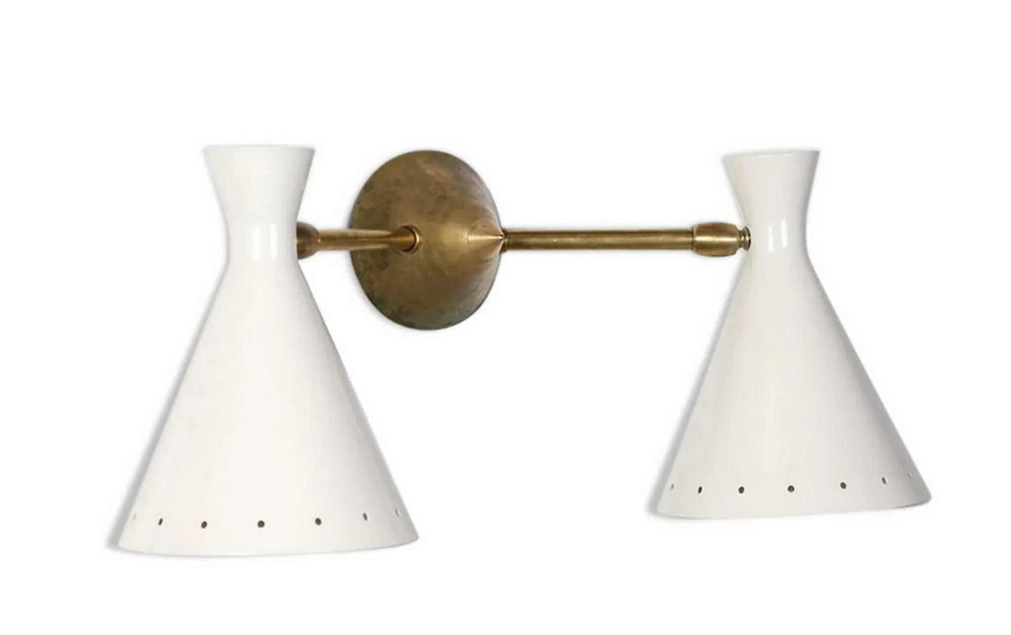 Wall lamp cocotte double white