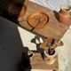 Salad server or large flat oval teak spoon L28 D8.5