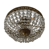 Old ceiling lamp basket with grapevines and bronze