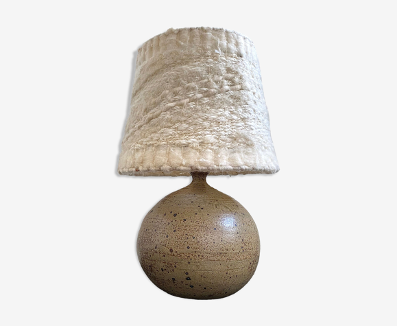 Lampe en grès pyrité