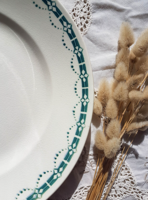 Vintage Badonvillier ironstone dish model 2114