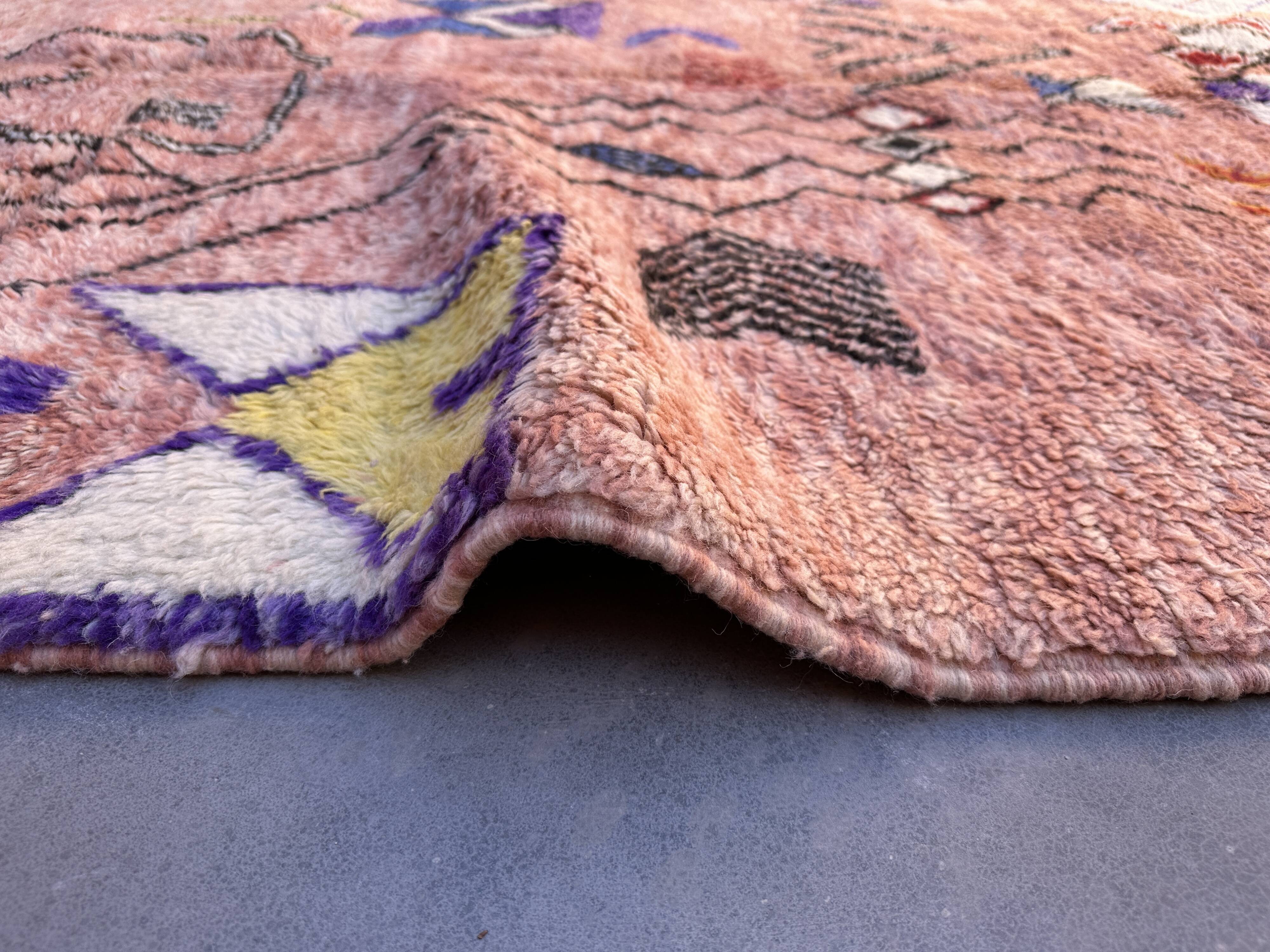 Colorful Beni M'Rirt Berber rug - 362 x 258 cm