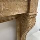 Napoleon III fireplace with claw feet in speckled marble, 19th century.