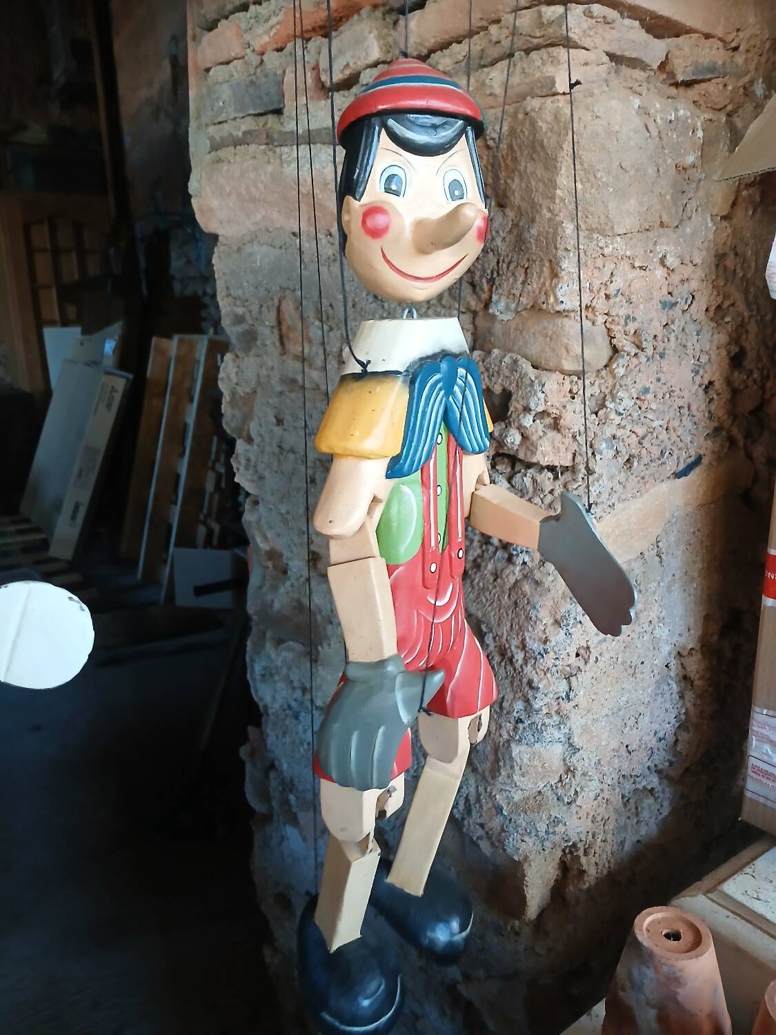 Pinocchio wooden puppet