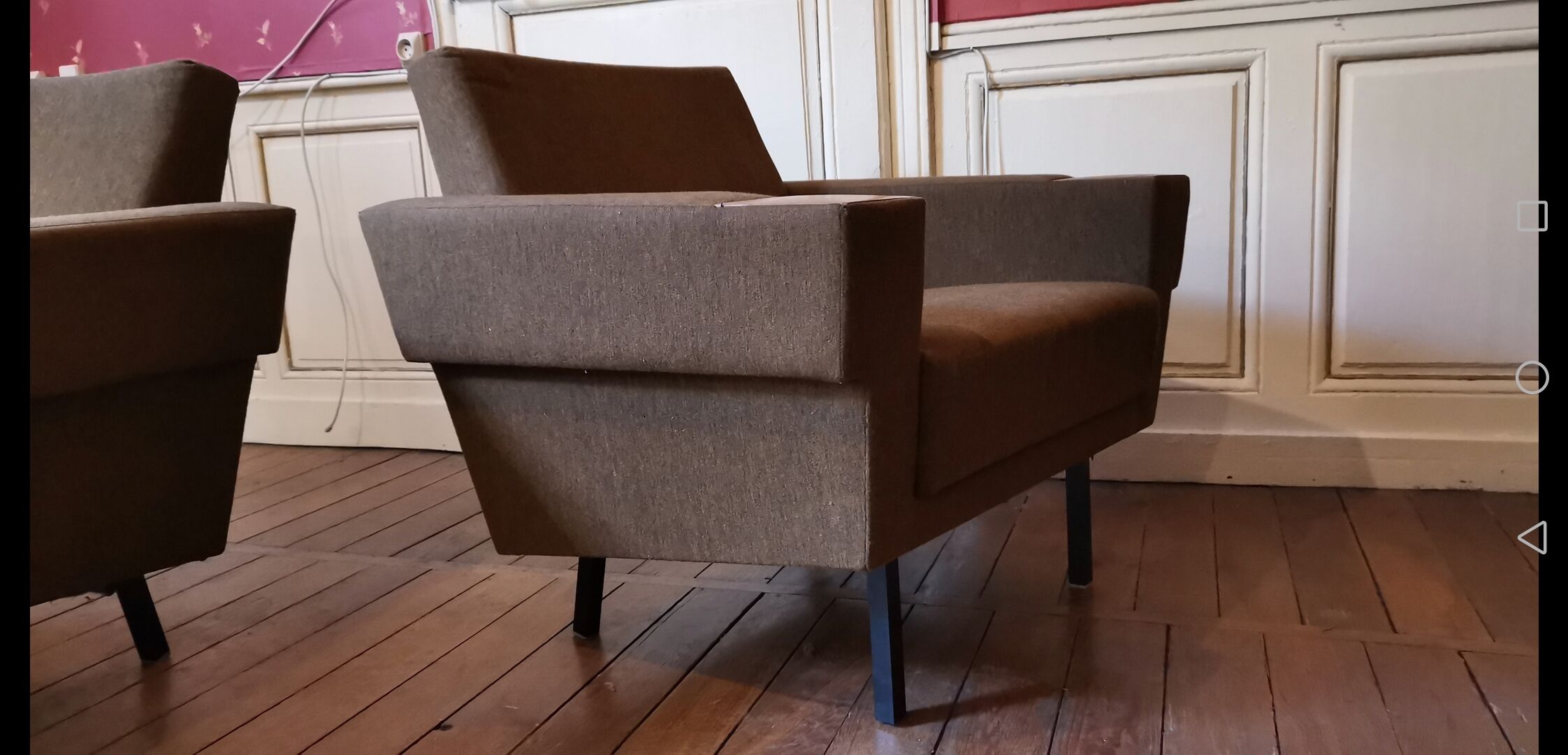 Sofa sofa daybed convertible 60 years 70 khaki