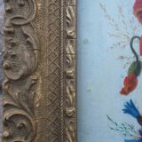 Jetty of field flowers and bee signed 1895