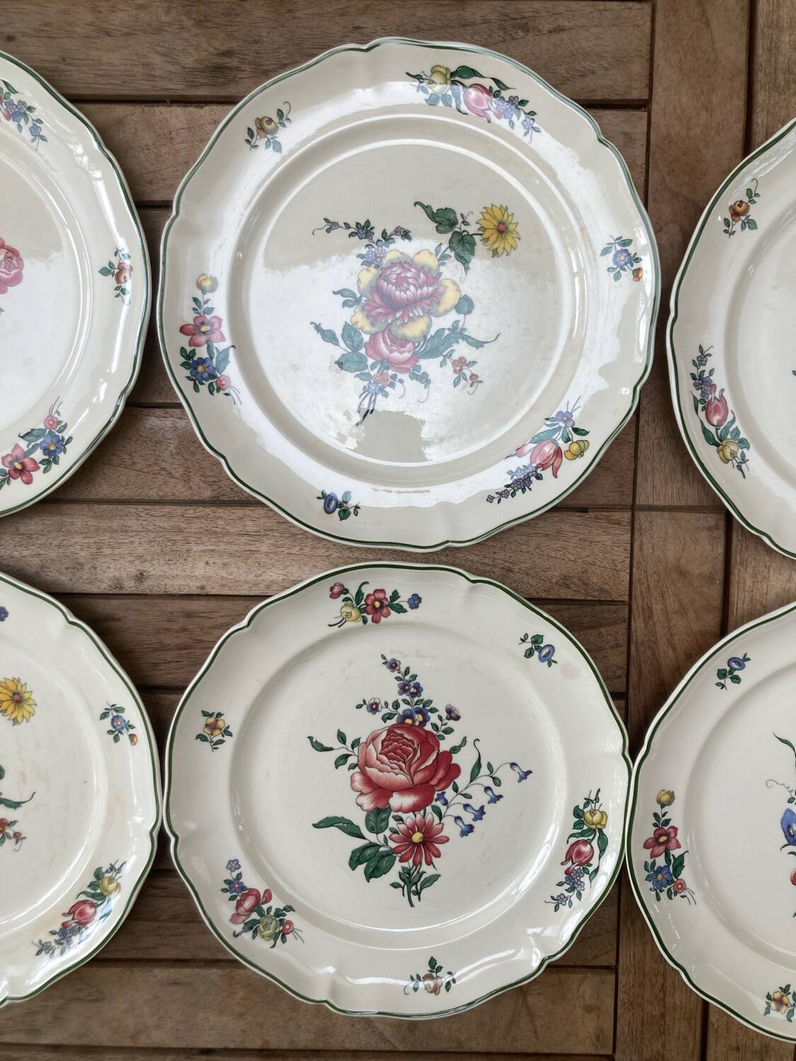 6 “Mettlach” dinner plates - Old Strasbourg Villeroy&Boch