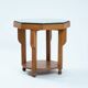 Dutch Art Deco octagonal sidetable in oak and ebony, 1920s