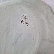 Antique French ceramic plate from Saint-Cement from 1800 Coat of arms of