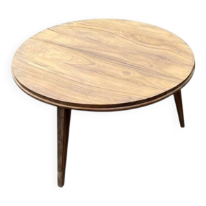 table ronde vintage bois - style scandinave