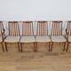Mid-century teak and fabric dining chairs by Leslie Dandy for G-Plan.